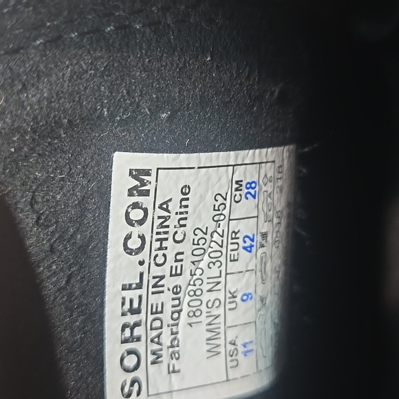 Sorel Women Ankle Hidden Wedge Leather Boots Shoes Sz 11 - Picture 8 of 12